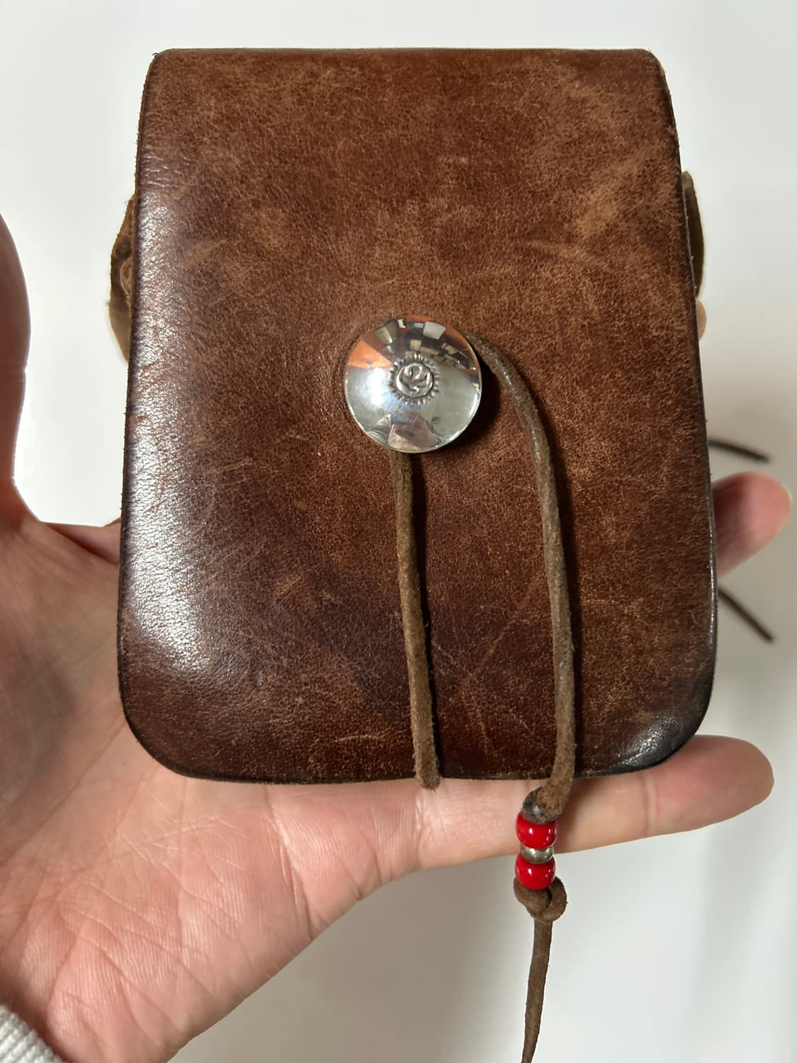 GOROS 고로스 이글콘초 새들레더 시가렛케이스백 상품이미지1