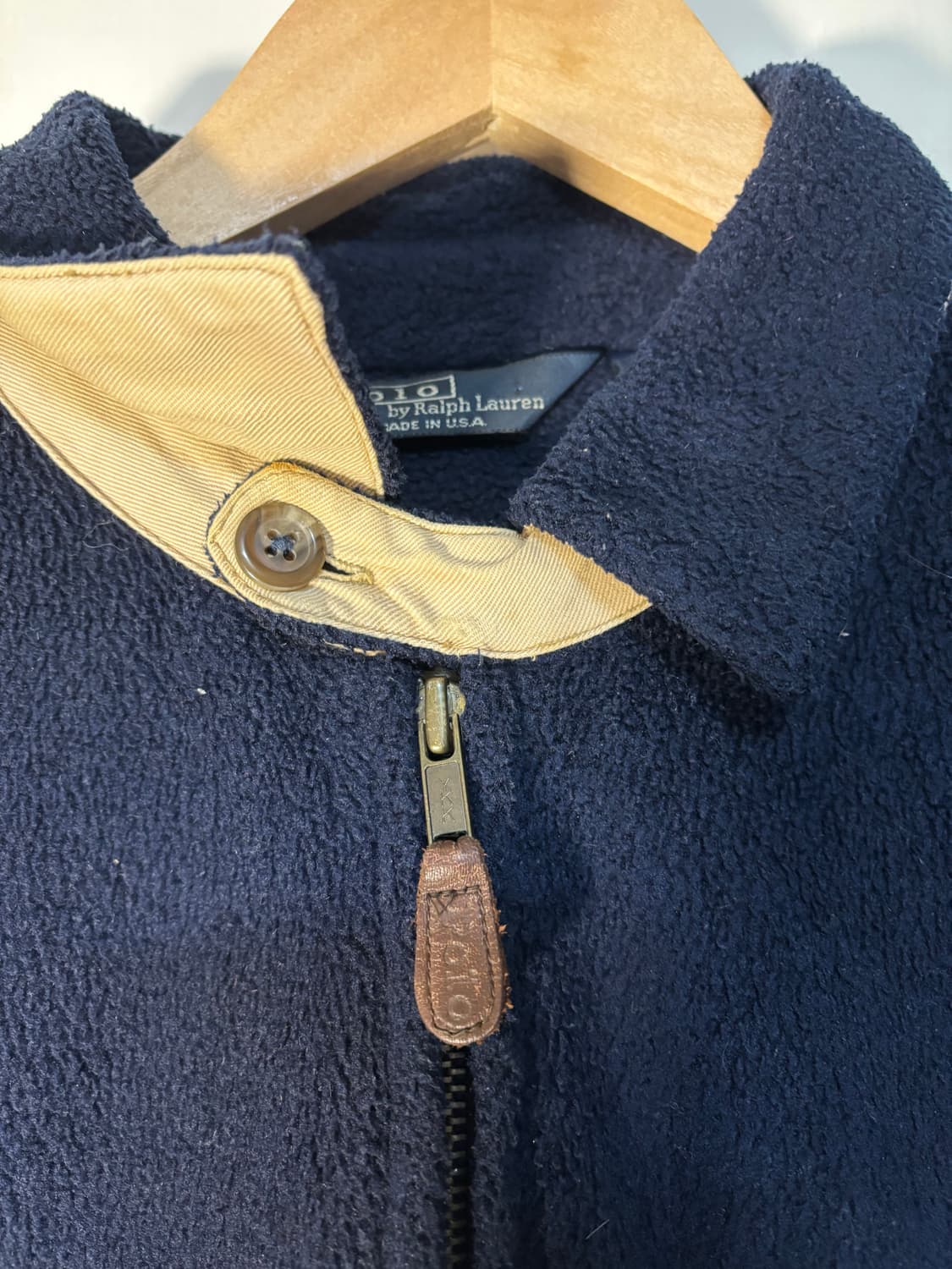 90s USA 폴로 플리스 스윙탑 드리즐러 자켓 빈티지 polo 상품이미지6