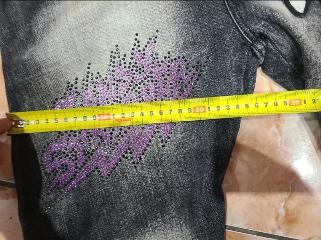 candy stripper 해골 토끼 데님 워싱 청바지 상품이미지7