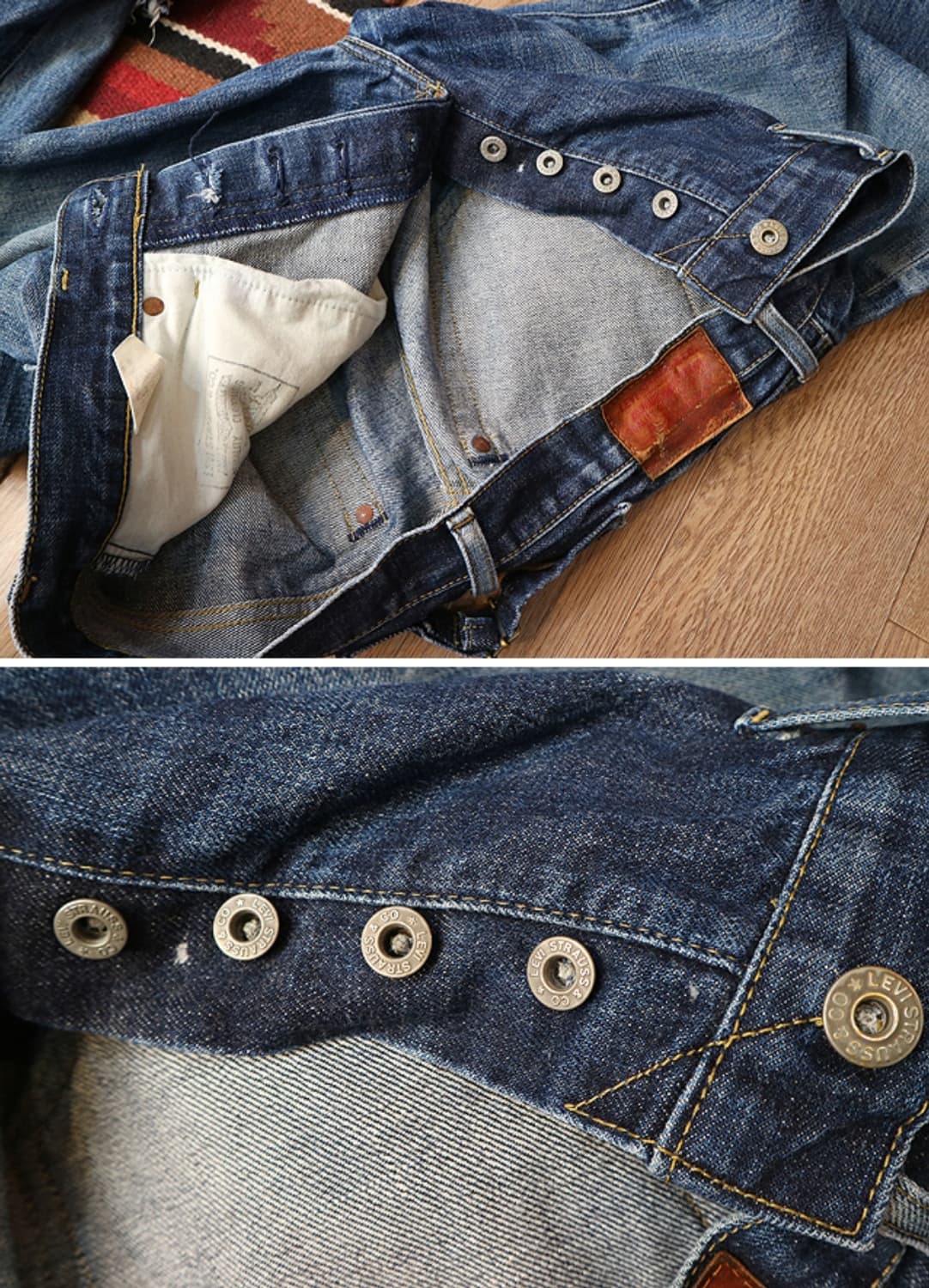 
일본판 90S LEVIS LVC 리바이스 702XX 빅 E 셀비지 데님 상품이미지7