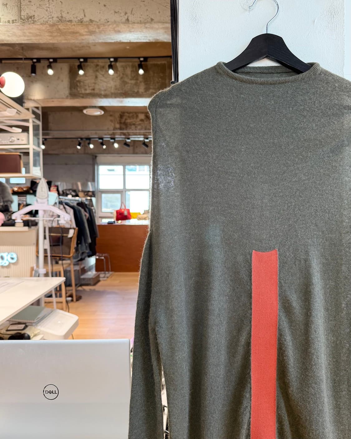 릭 오웬스 브라운 알파카 혼방 니트  상품이미지4