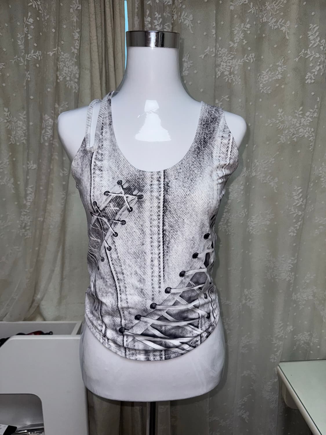 Nache laceup halter neck sleeveless 상품이미지2