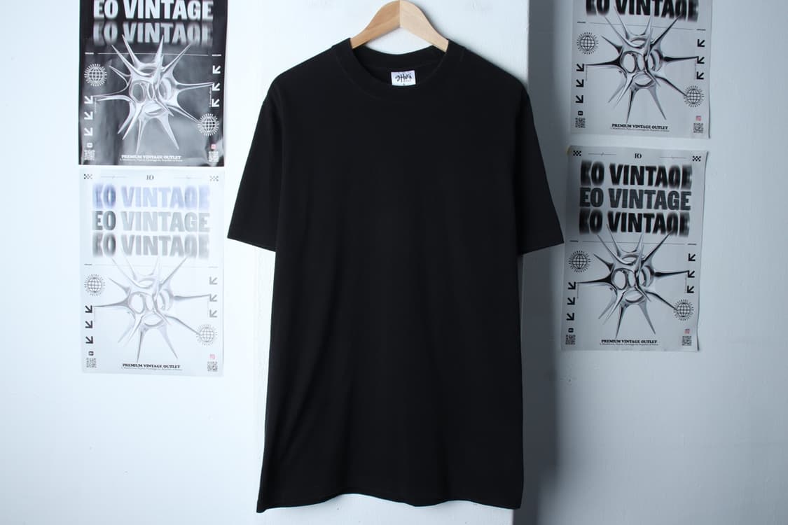 (L-XL) 샤카웨어 반팔 티셔츠 USA 무지 블랙-H31131 상품이미지2