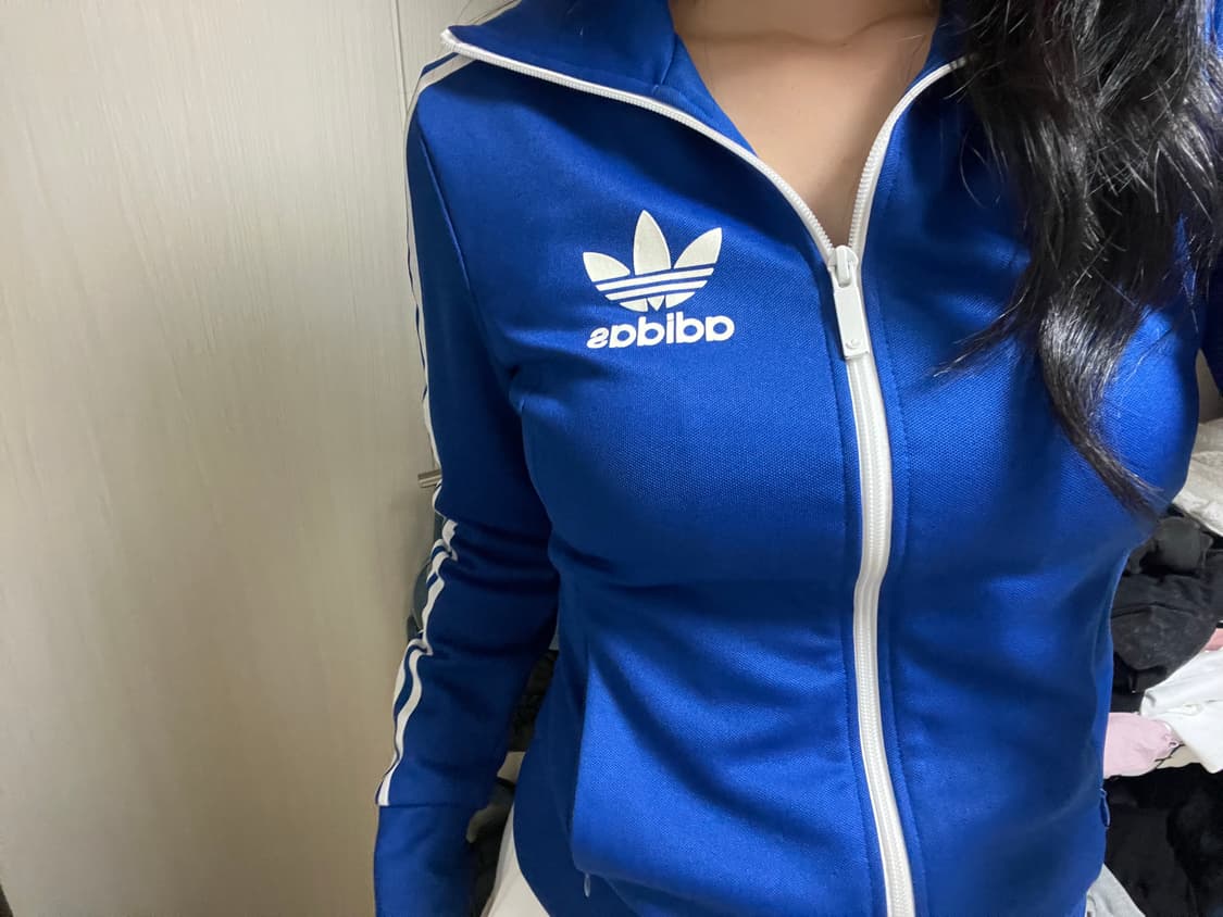 아디다스 져지 블루/파랑 트랙 자켓 상품이미지1