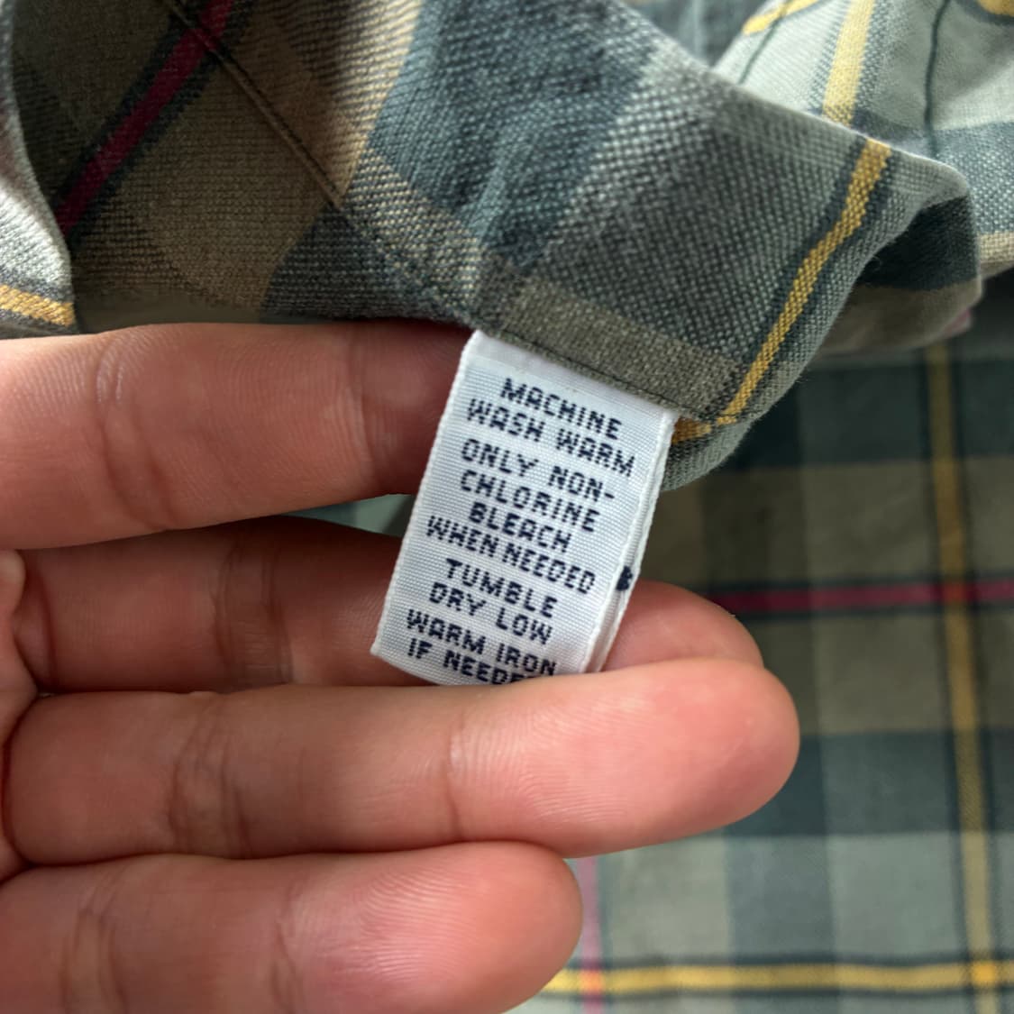 Polo  폴로 랄프로렌 자수 코튼 올리브 체크 셔츠  상품이미지4