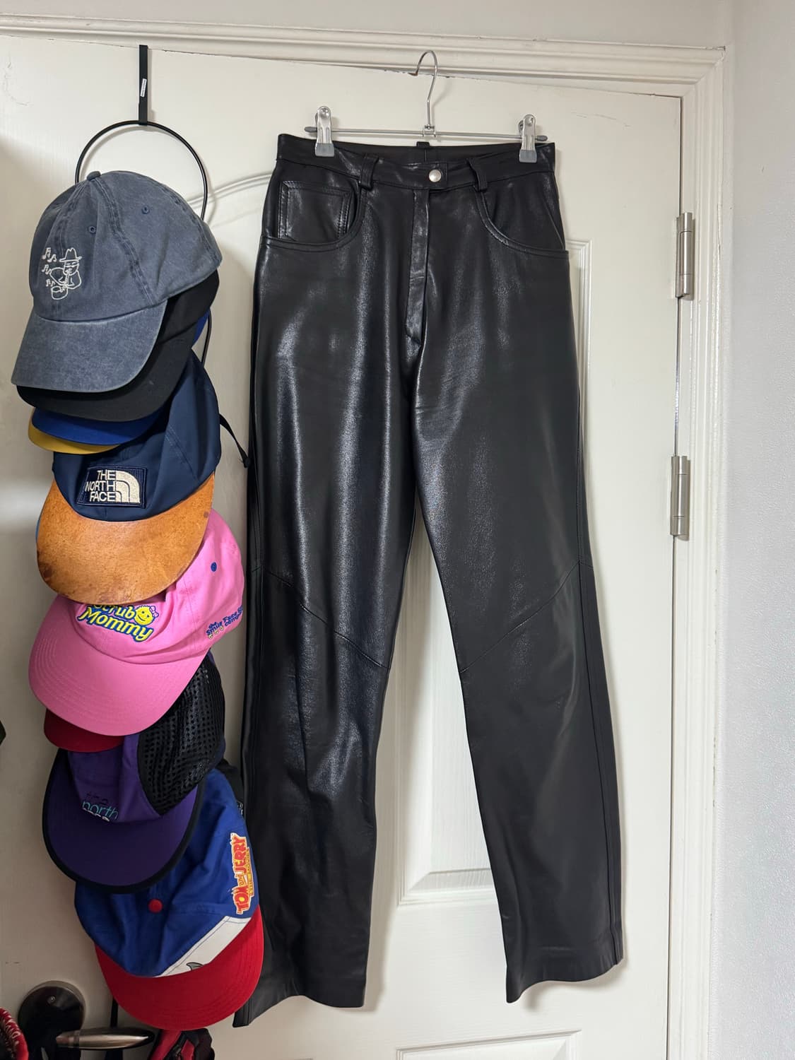 프랑스 빈티지 가죽 바지 상품이미지1