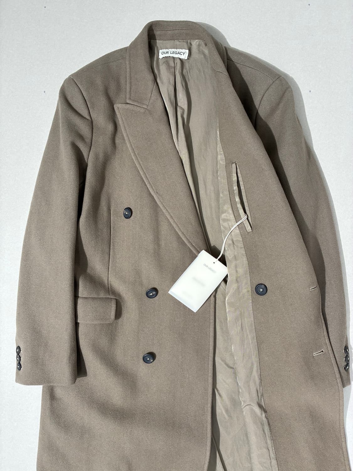 아워레가시 익스텐디드 웨일 코트 피펄 배스 울 50사이즈 상품이미지7