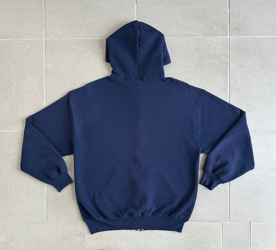 90s 빈티지 러셀 후드집업 네이비 L USA 상품이미지2
