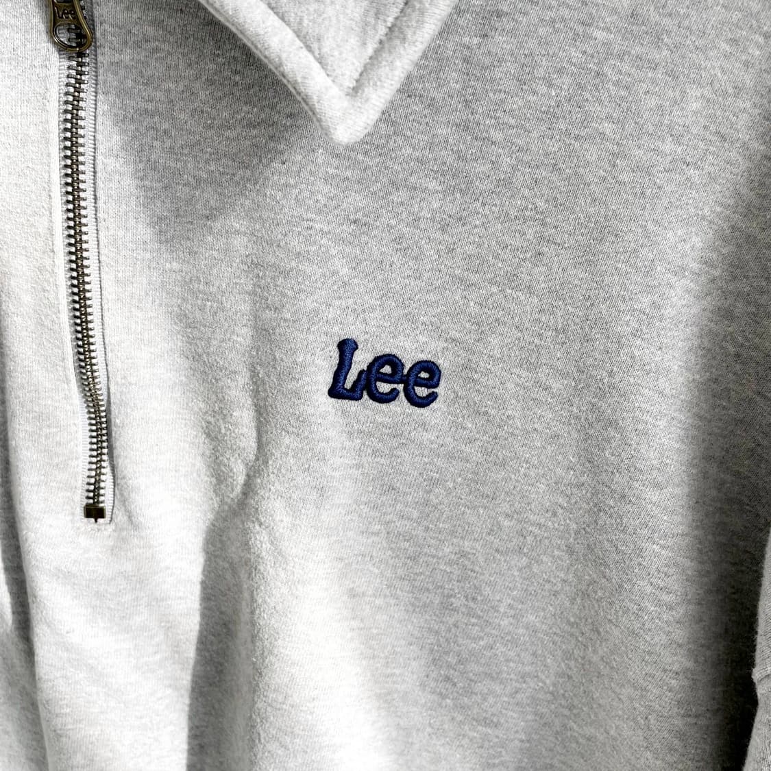 A2 LEE 스몰 트위치 하프 집업 맨투맨 그레이 L사이즈 상품이미지4