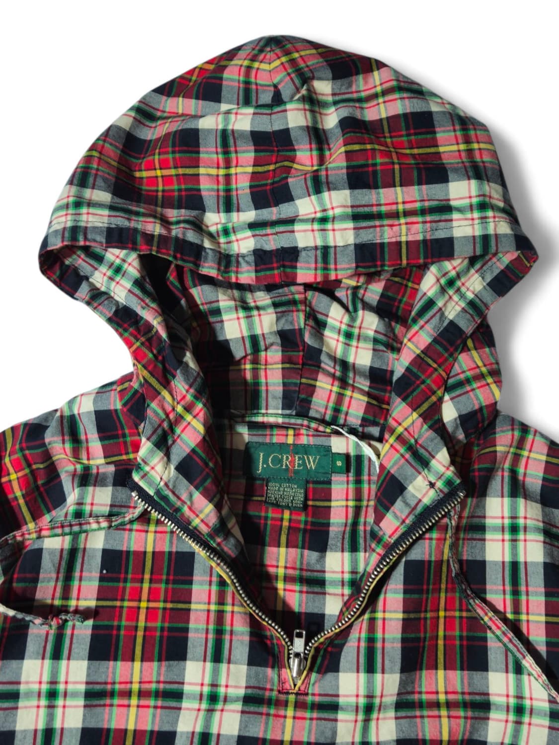 1990's 제이크루 J.crew 체크 아노락 자켓 S 105 상품이미지2