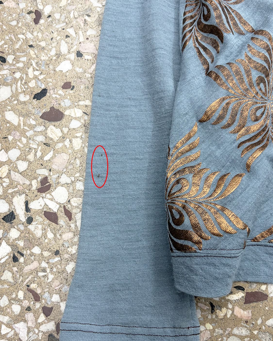 와이즈 플로럴 패턴 백 니트 탑 상품이미지5