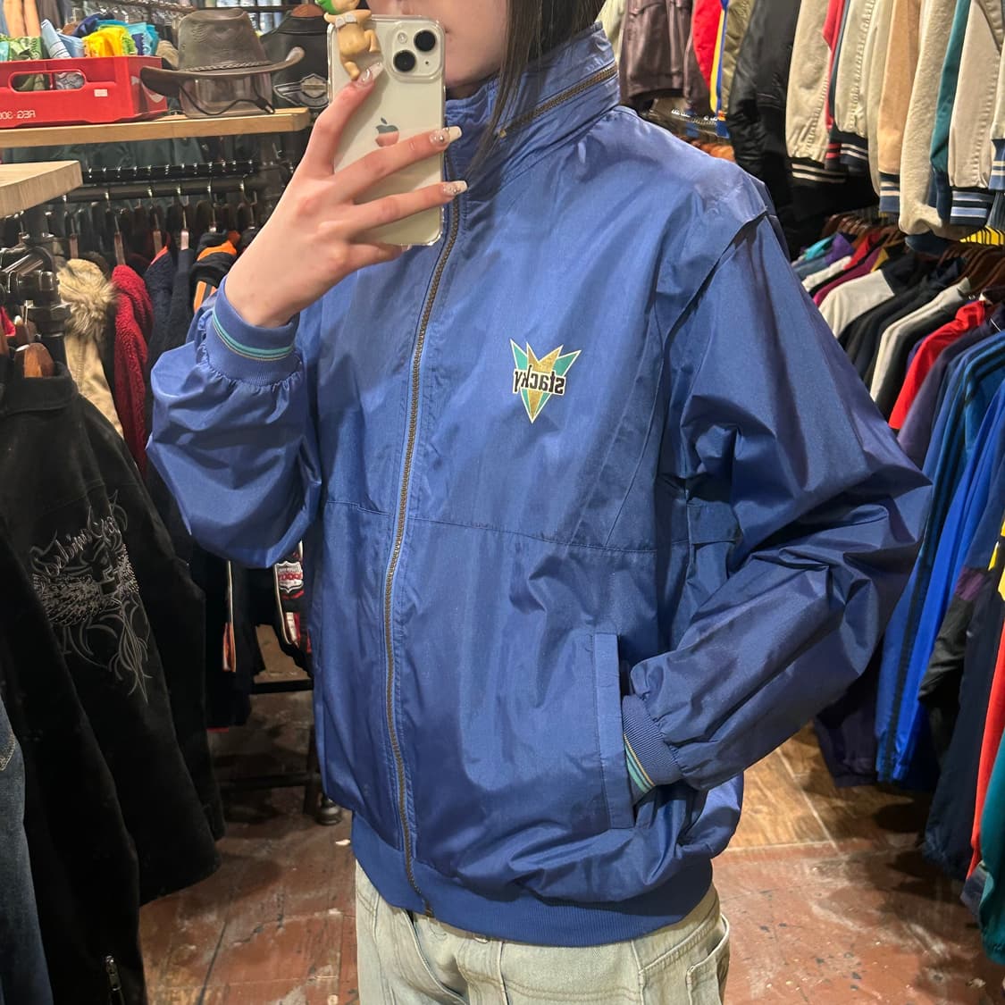 [HI] stacky 바람막이 블루 상품이미지4