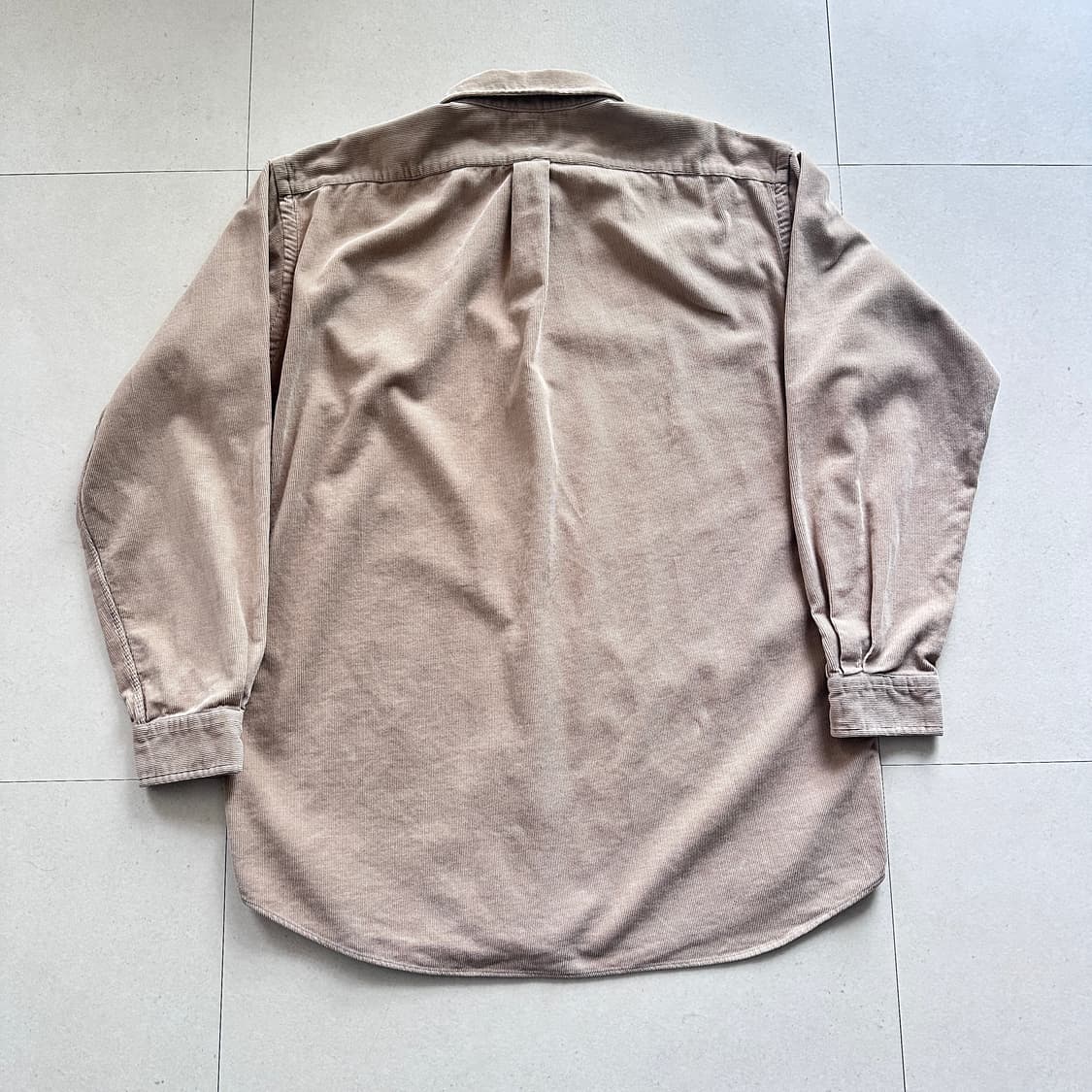90s 폴로 랄프로렌 블레이크 코듀로이 셔츠 베이지 L 상품이미지8