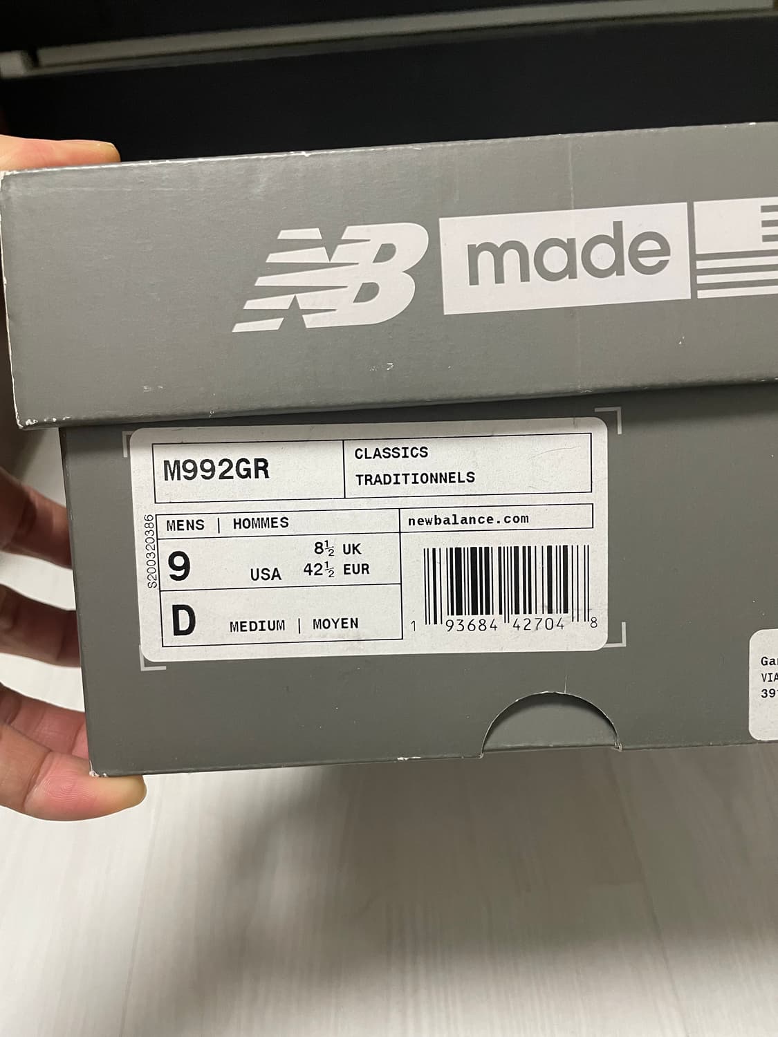 뉴발란스 992 그레이 270 / m992gr 상품이미지7