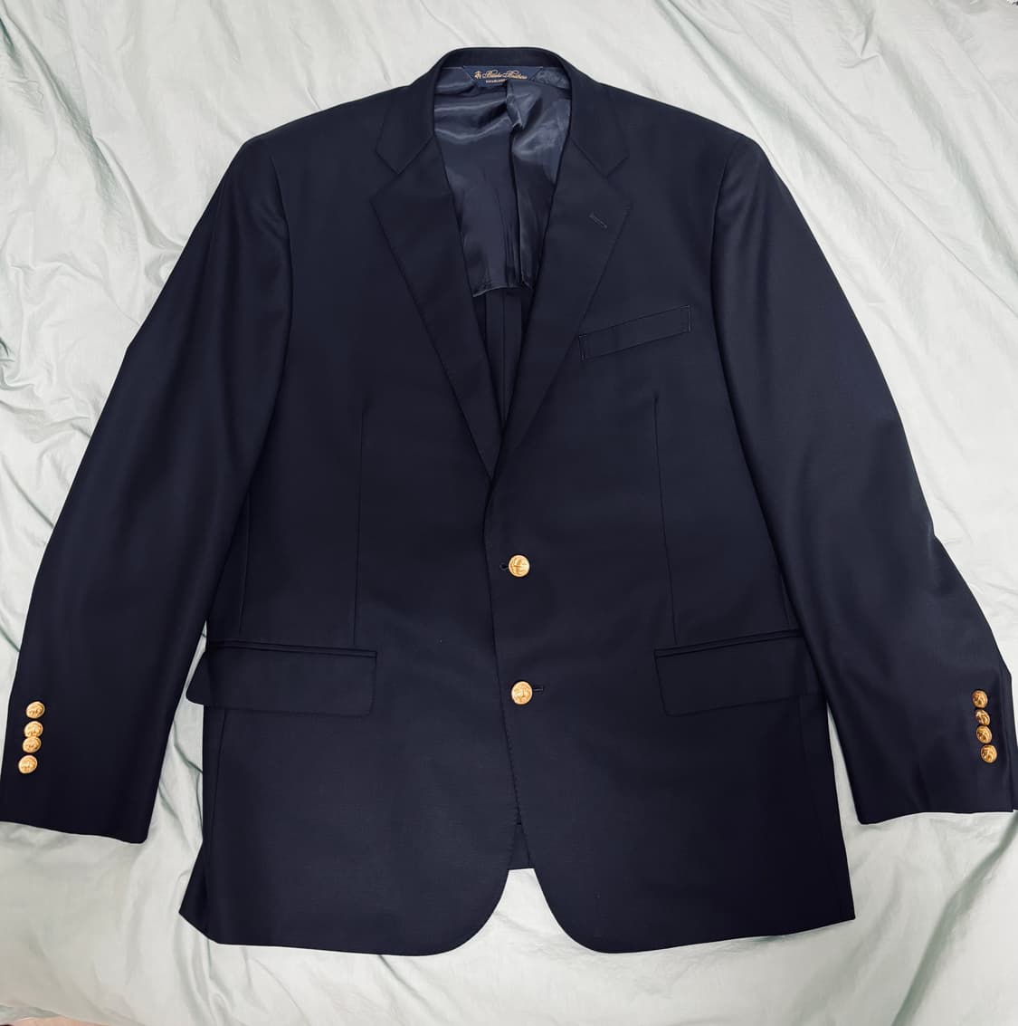 46R) 브룩스브라더스 금장 네이비 블레이저 상품이미지2