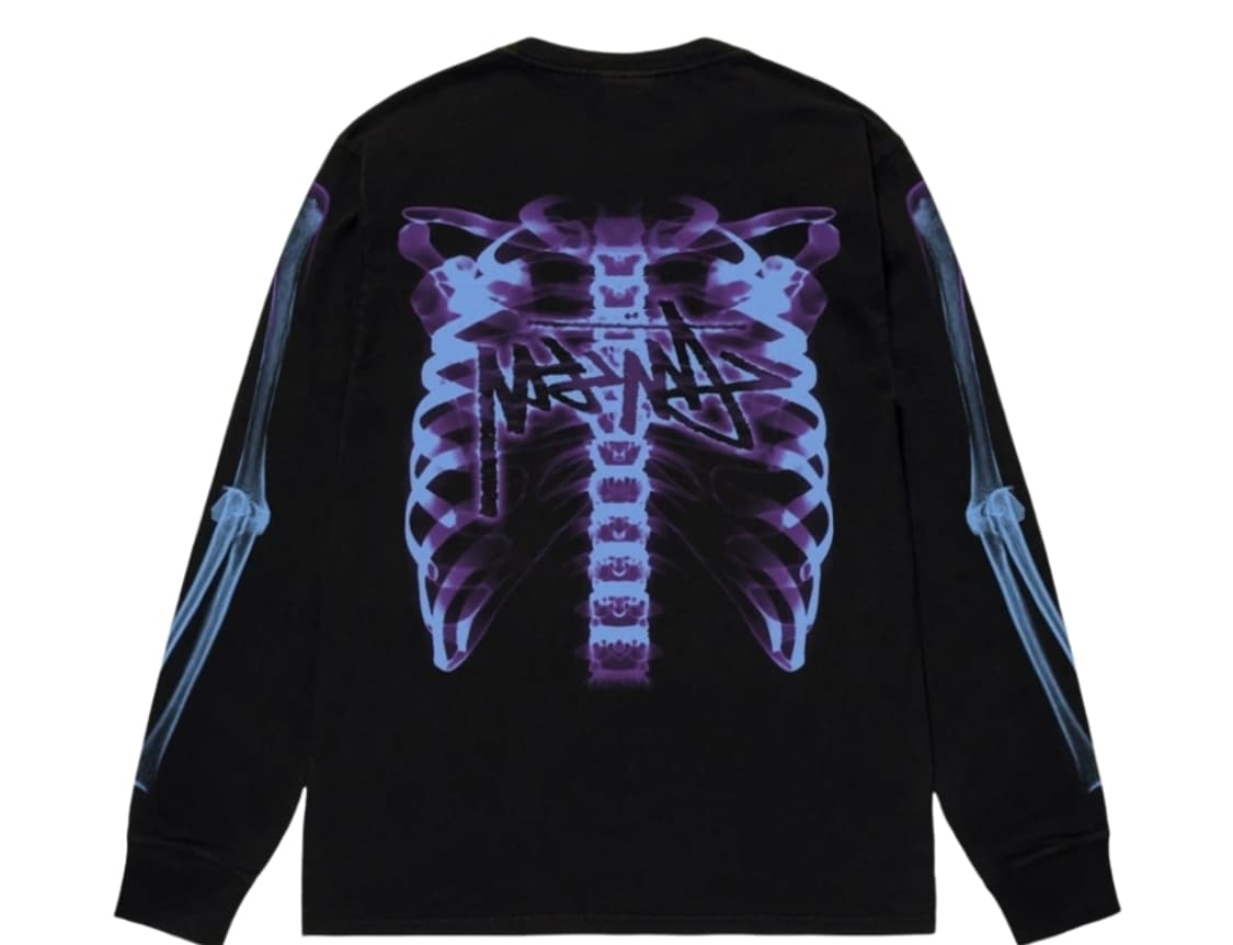 스투시 립 케이지 롱슬리브 티셔츠 블랙 상품이미지2