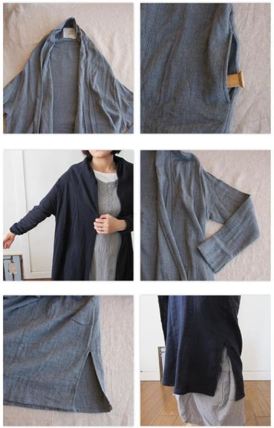  08Mab ShawlCollar Long Cardigan 상품이미지2