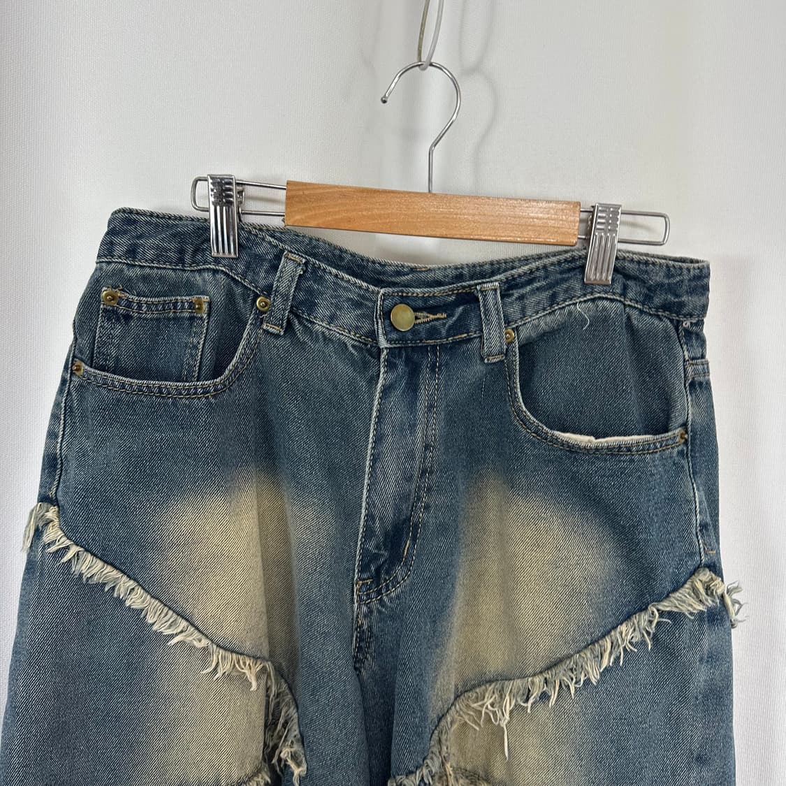 트릴리온 남자 면 청반바지 L  상품이미지4