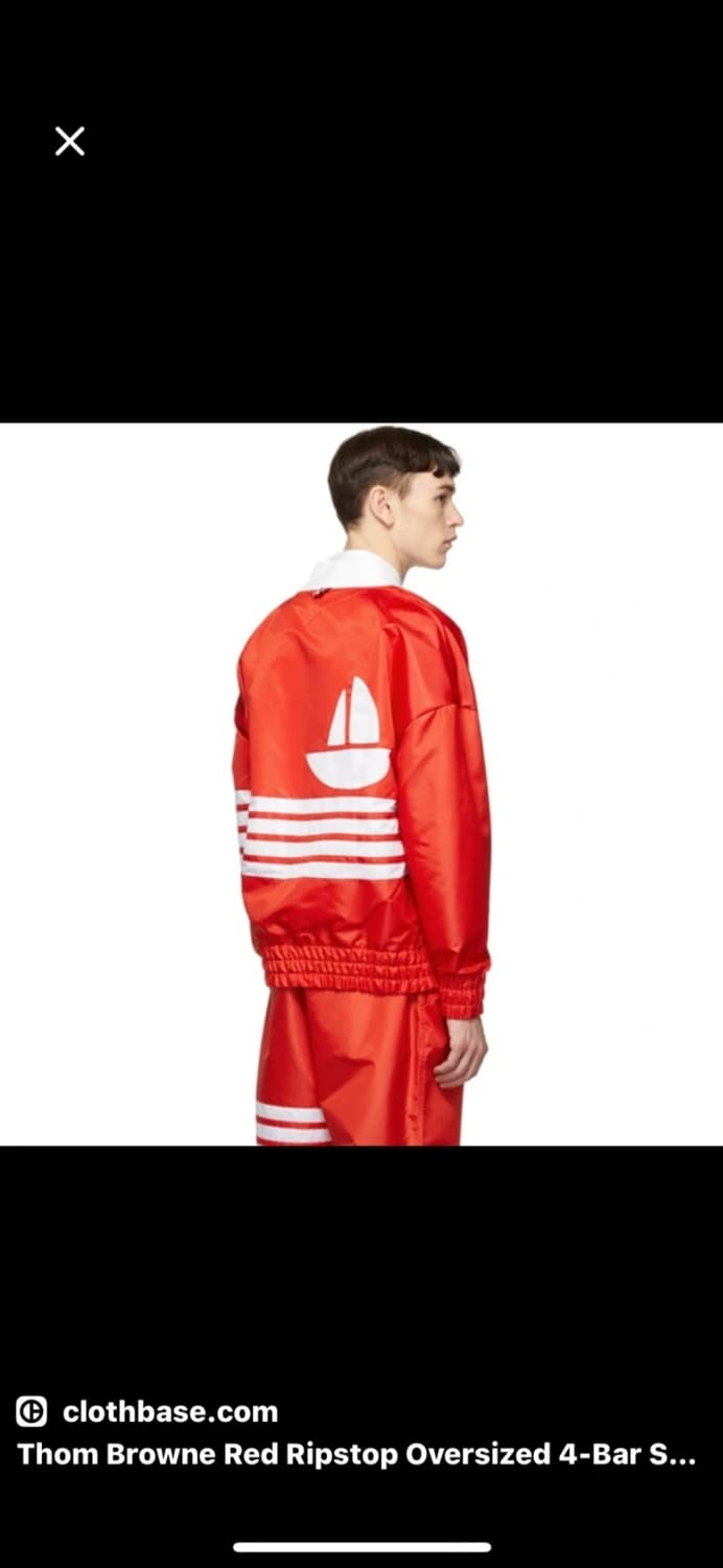 톰브라운 4바 봄버 바람막이 자켓 네이비 상품이미지9