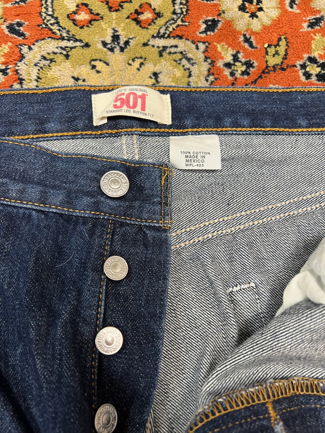 [36] 리바이스 빈티지 501 진청 데님 팬츠 상품이미지3