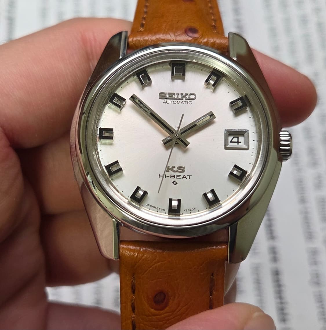 레어] 빈티지 킹세이코 56KS 와이드보이 실버판 오토매틱 금배꼽 ver 상품이미지3
