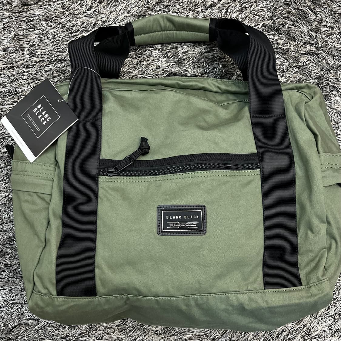 (새)블랑블랙 코튼 더플백 상품이미지2