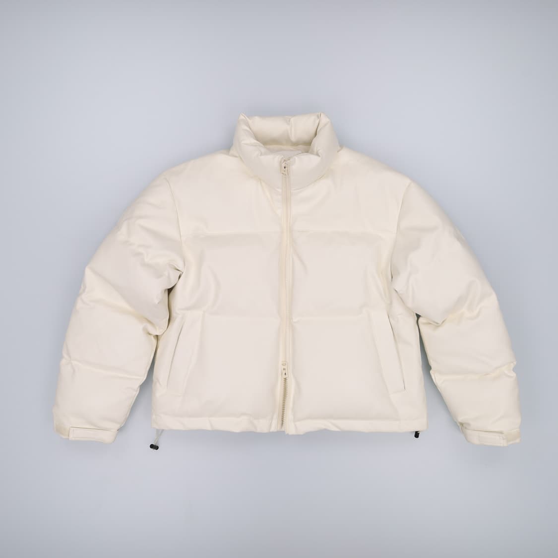 [F] 우이 여성 레더 덕다운 숏패딩 점퍼 0107H2 상품이미지1