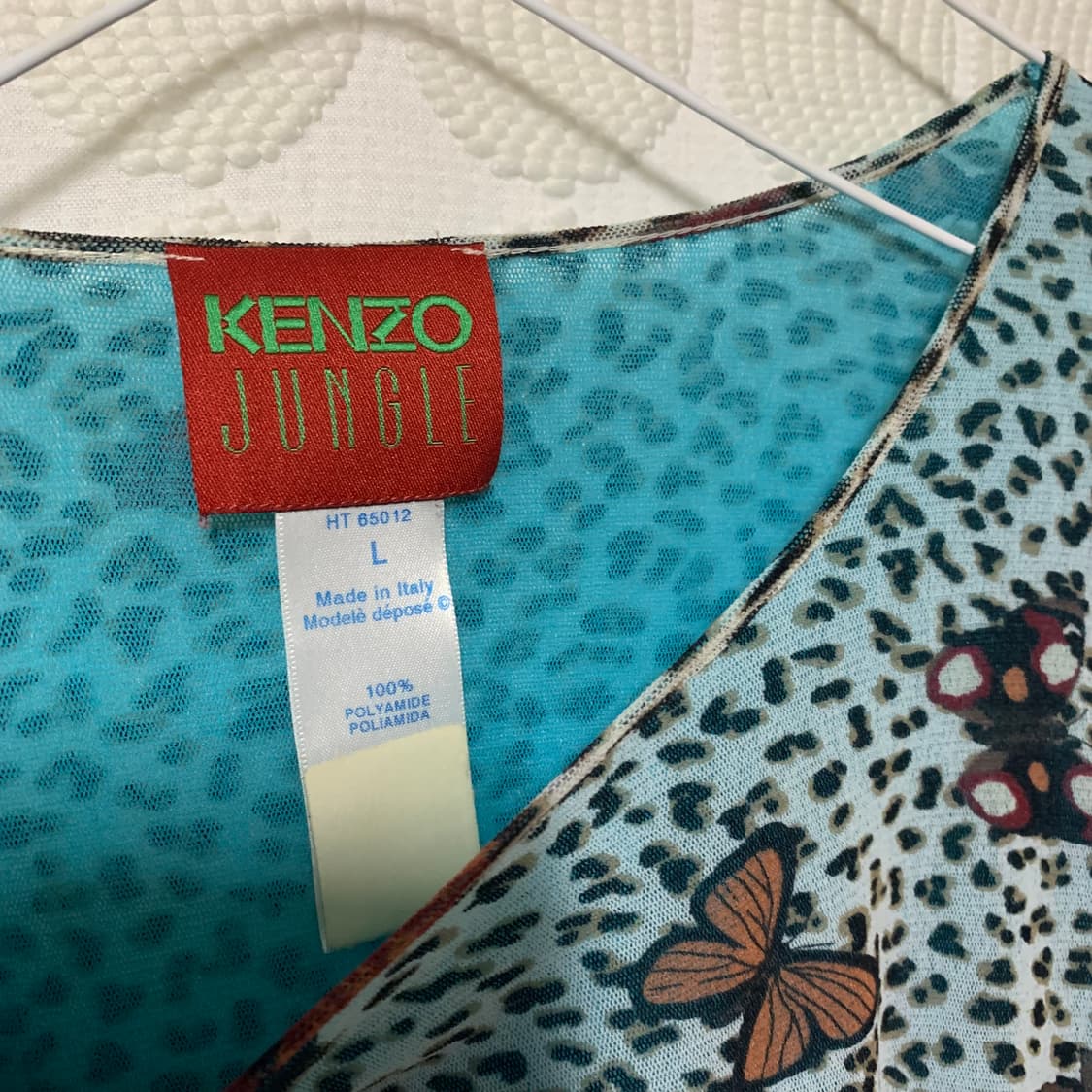 kenzo 파란 나비 망사 긴팔티 상품이미지5