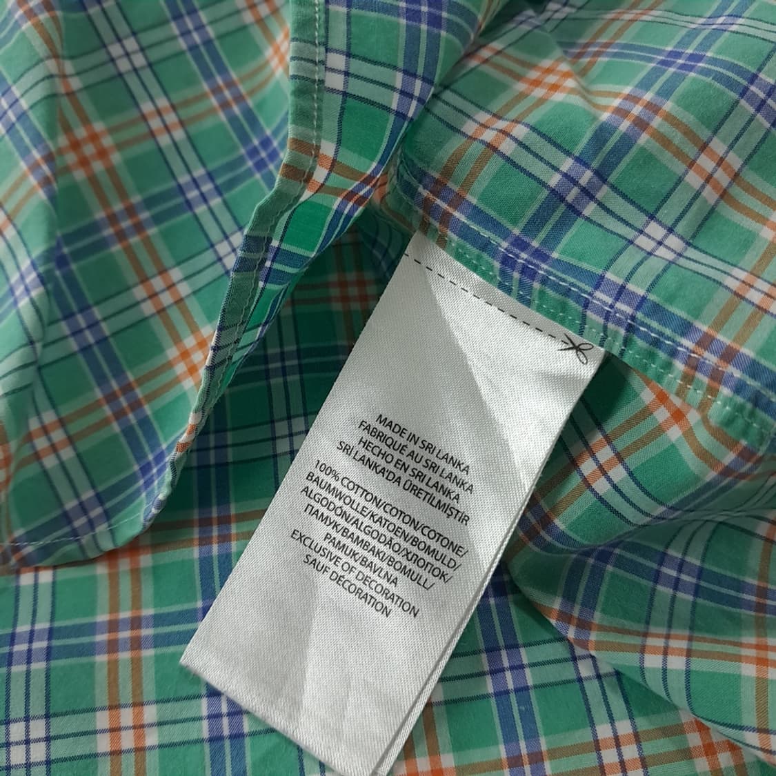 CK774 2XL 폴로 썸머 마드라스 프레피 체크 반팔 셔츠 상품이미지5
