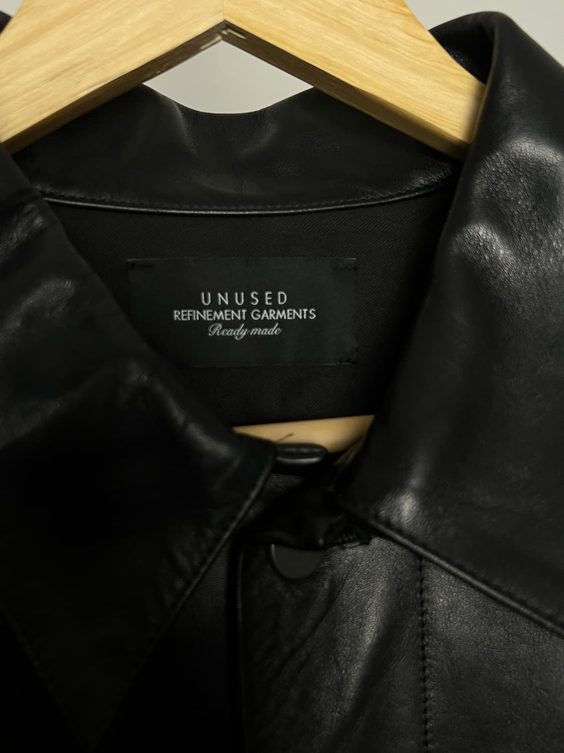UNUSED 언유즈드 horsehide leather trucker 상품이미지3