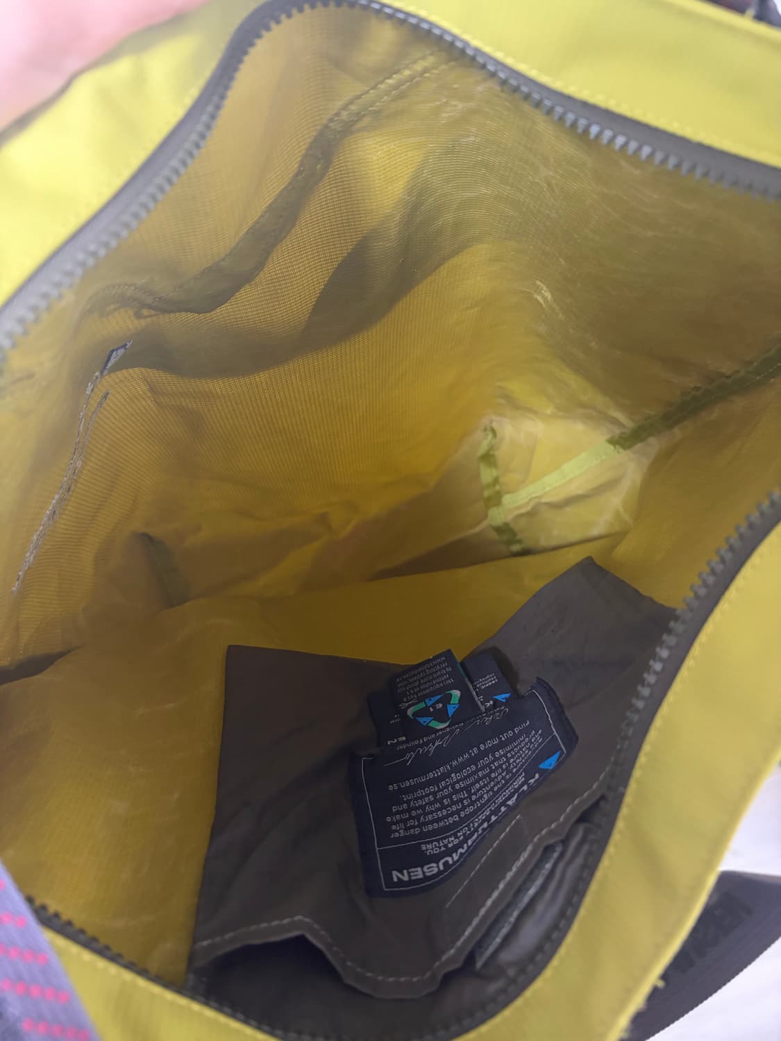 클라터뮤젠 바기 백(Baggi Bag) 22L 구형 라임색 상품이미지3