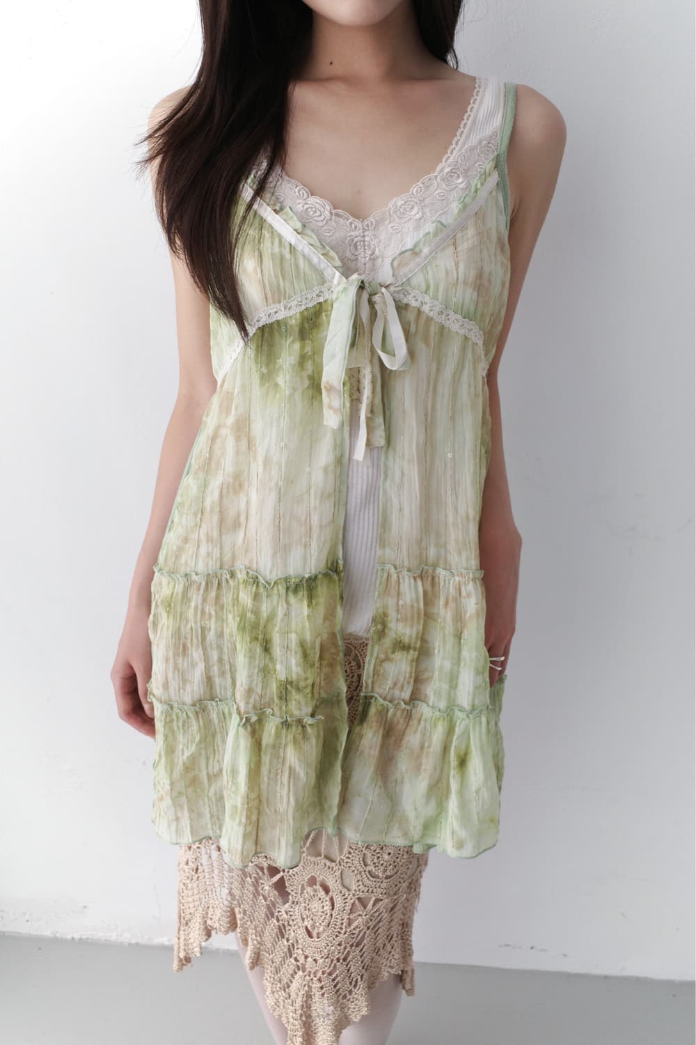 painting sha lace sleeveless 상품이미지5