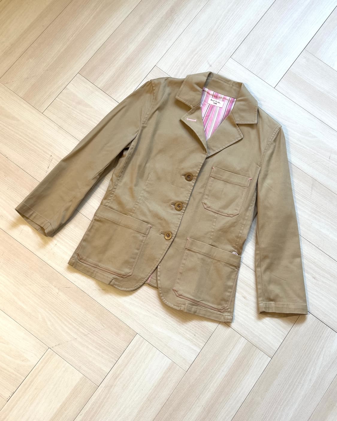 [PAUL SMITH] pink stitch cotton blazer 상품이미지3