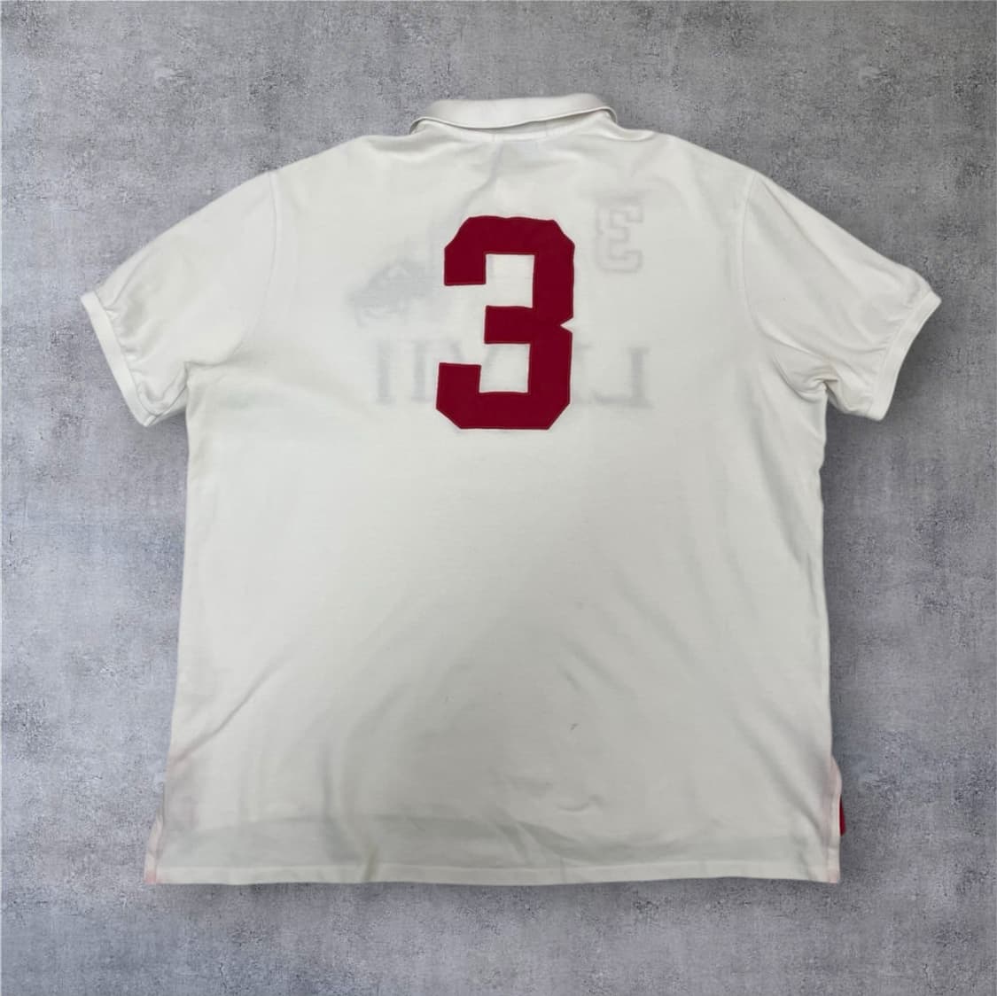 폴로 랄프로렌 화이트 빅포니 럭비 반팔 카라티 2XL 상품이미지8