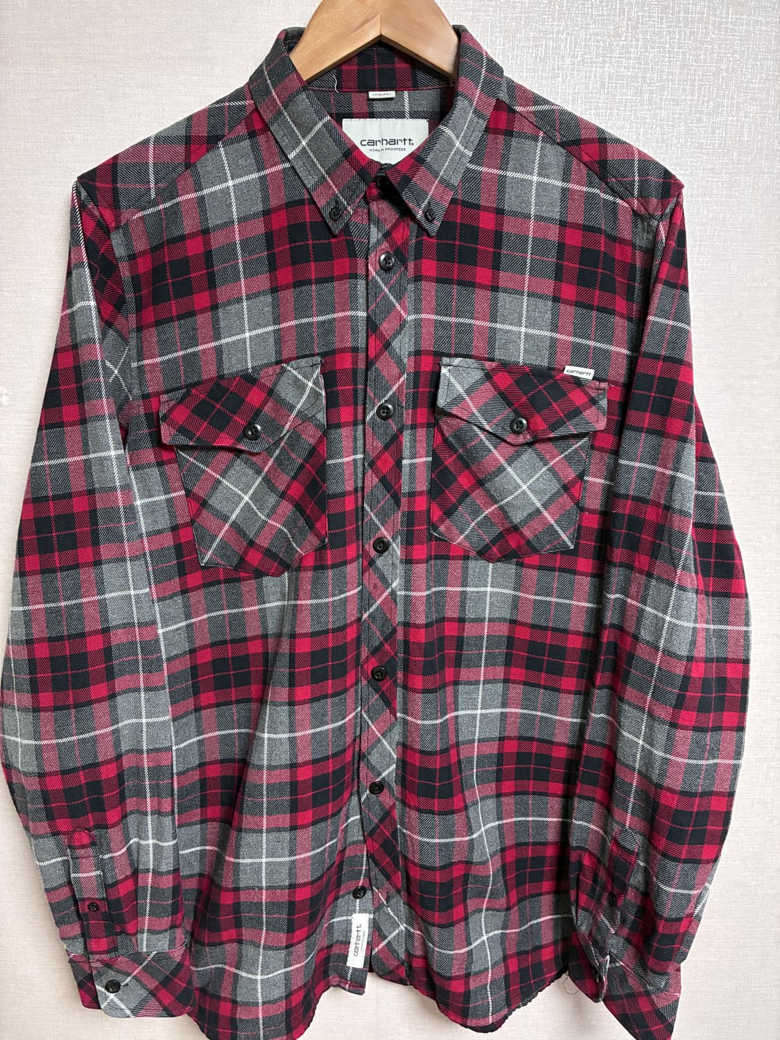 빈티지 칼하트윕 체크 셔츠 L 상품이미지2