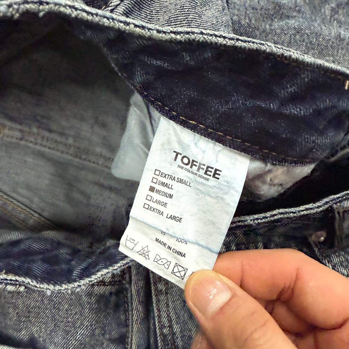 (M)토피 TOFFEE 와이드 데님팬츠 상품이미지3