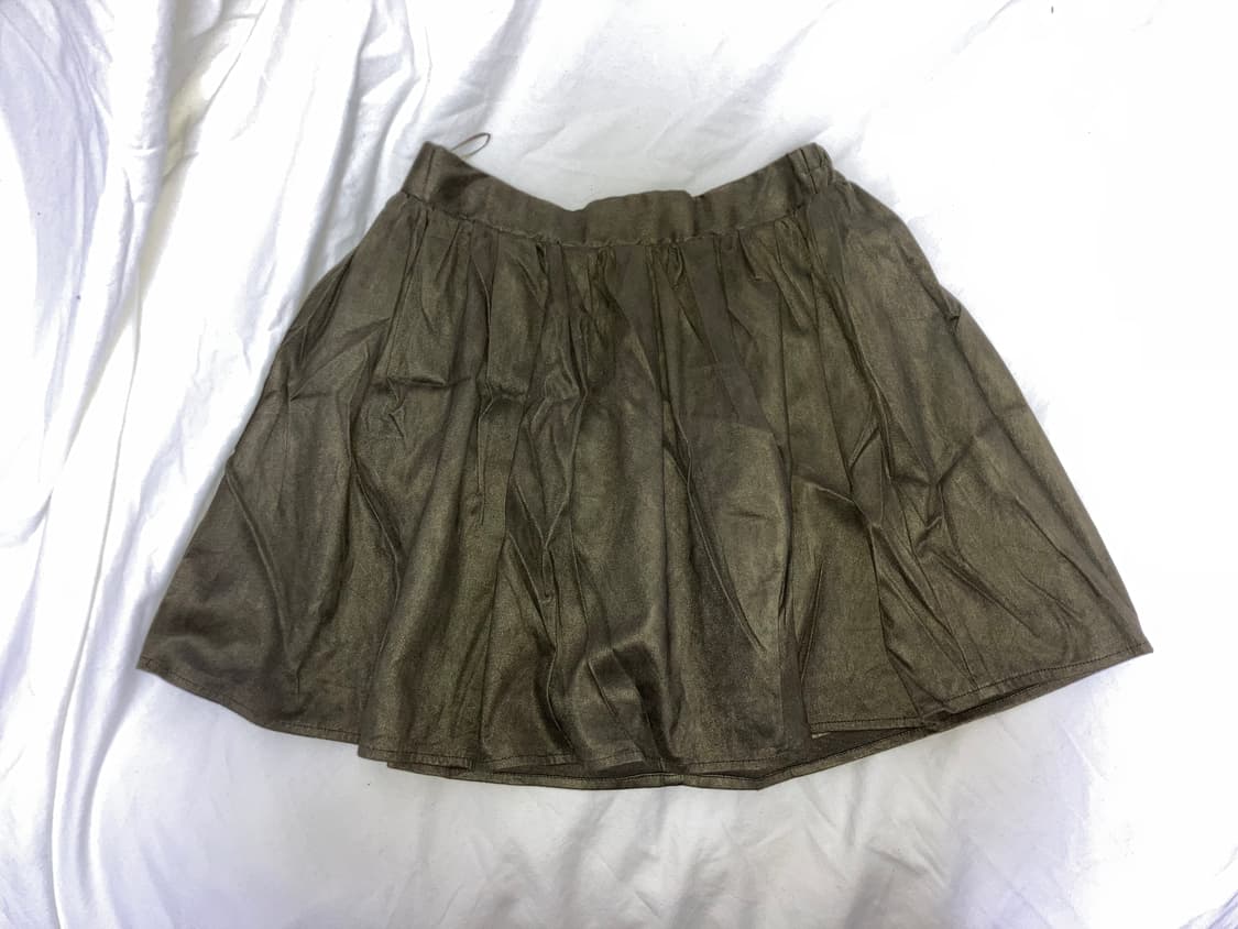 밴딩 카키 스커트 상품이미지1