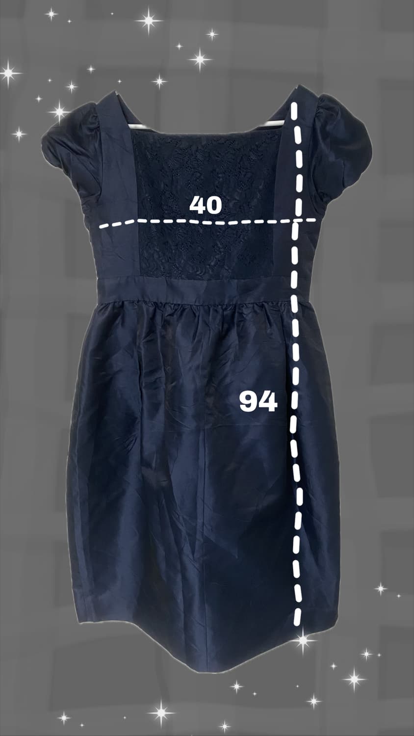 공주풍 레이스 드레스 원피스 일본 빈티지 네이비 상품이미지2