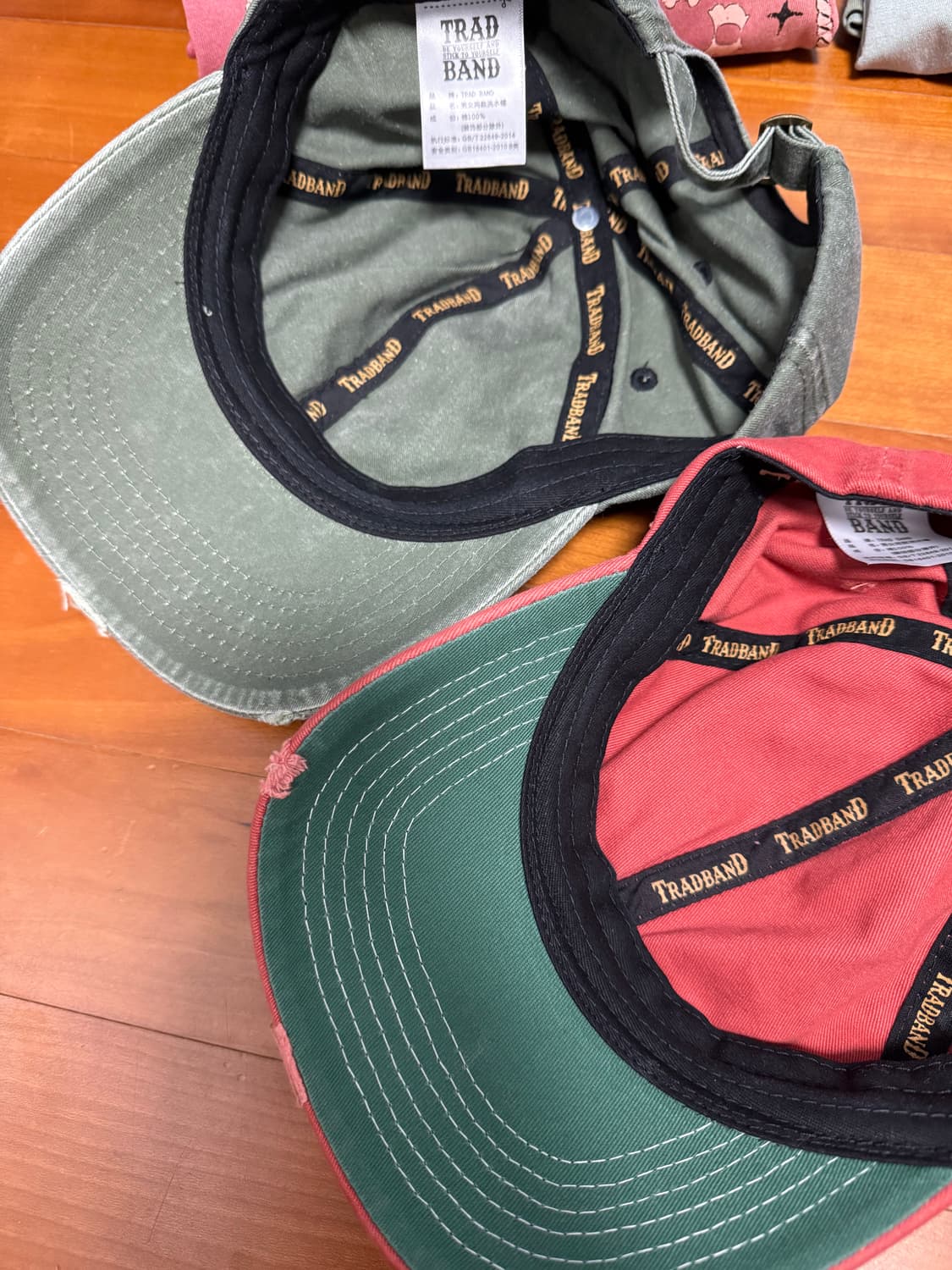 Trad band 워싱 티셔츠, 모자 일괄 상품이미지9