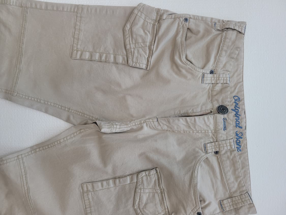 쉐인 Shane 남자 슬림 카고 면바지 32 베이지 상품이미지4