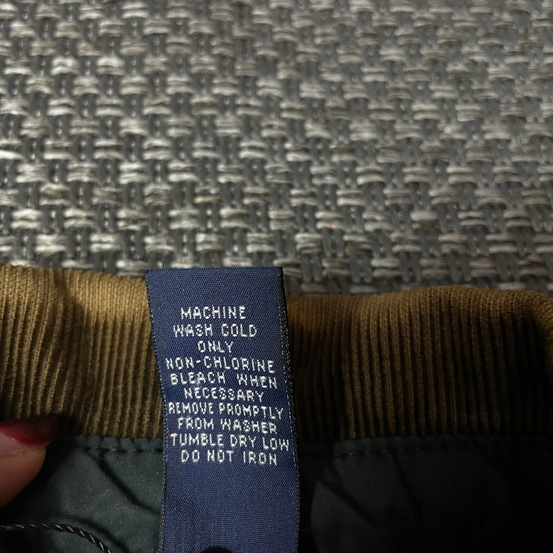 폴로랄프로렌 키즈 코듀로이 카라 퀄팅 자켓 M(12-14) 상품이미지5