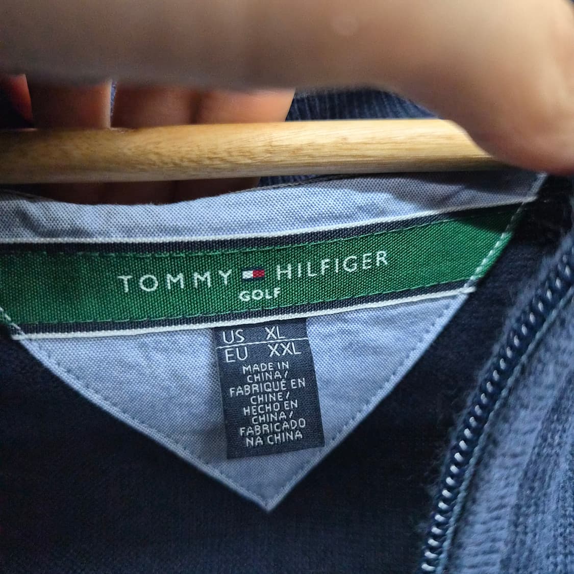 타미힐피거 네이비 하프집업 니트 남성 XL 상품이미지5