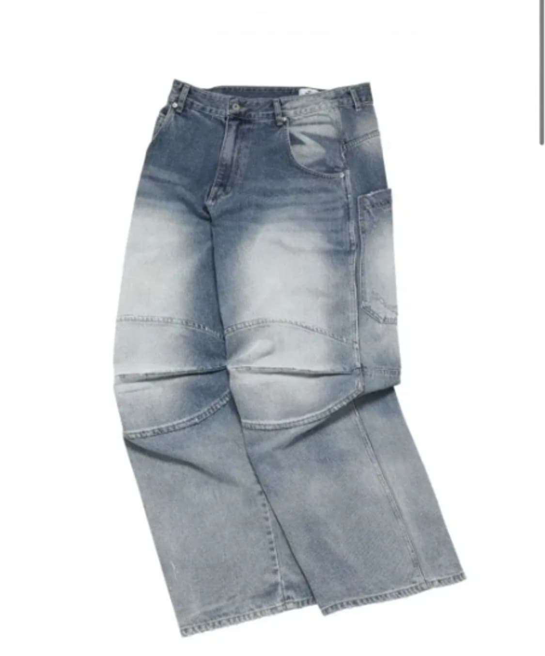 [M] MJD 3D KNEE DENIM PANTS BLUE 상품이미지1