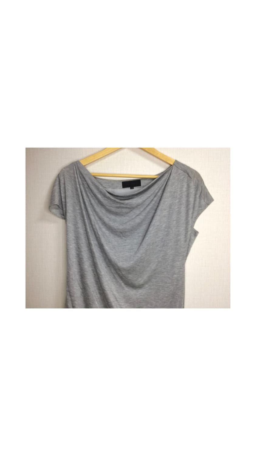 빈티지 그레이 레이어드 플리츠 원피스 튜닉 상품이미지3