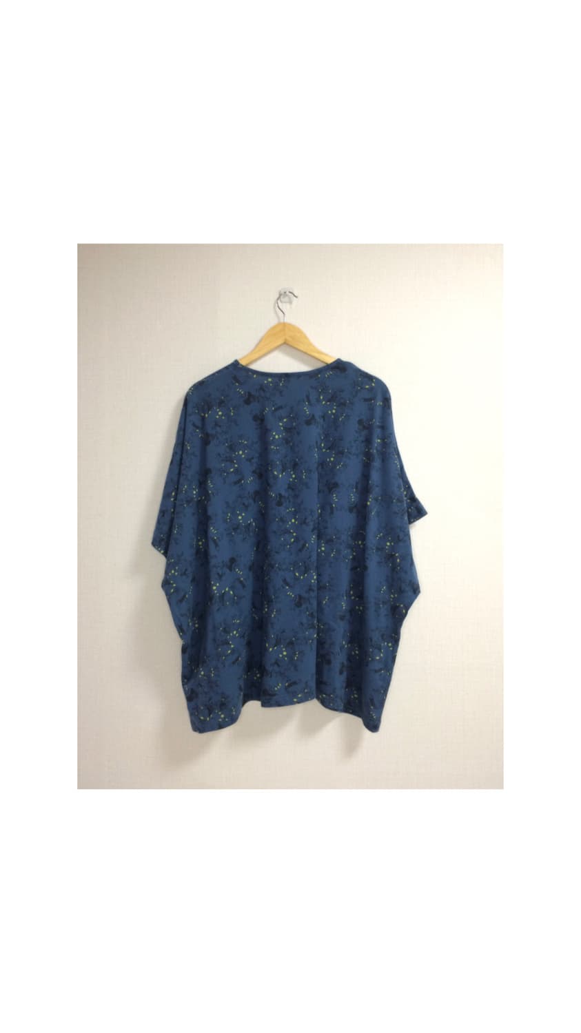 Ne-net 네넷냐 블루 프린팅 박시 티셔츠 상품이미지5