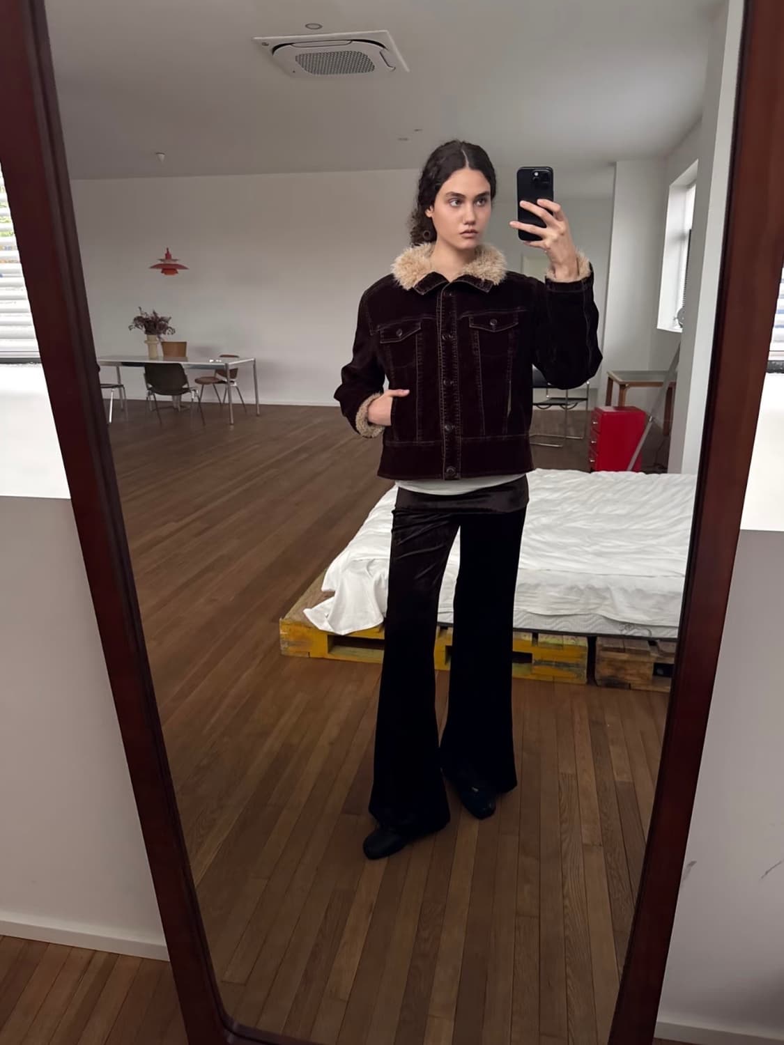 27thStreet 플란넬 브라운 재킷 상품이미지2