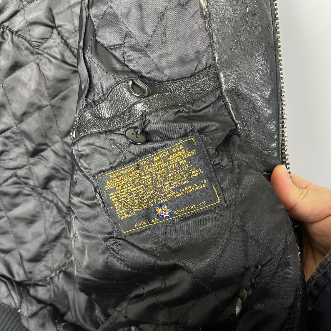 [Avirex] 아비렉스 패치 올레더 바시티자켓 상품이미지5