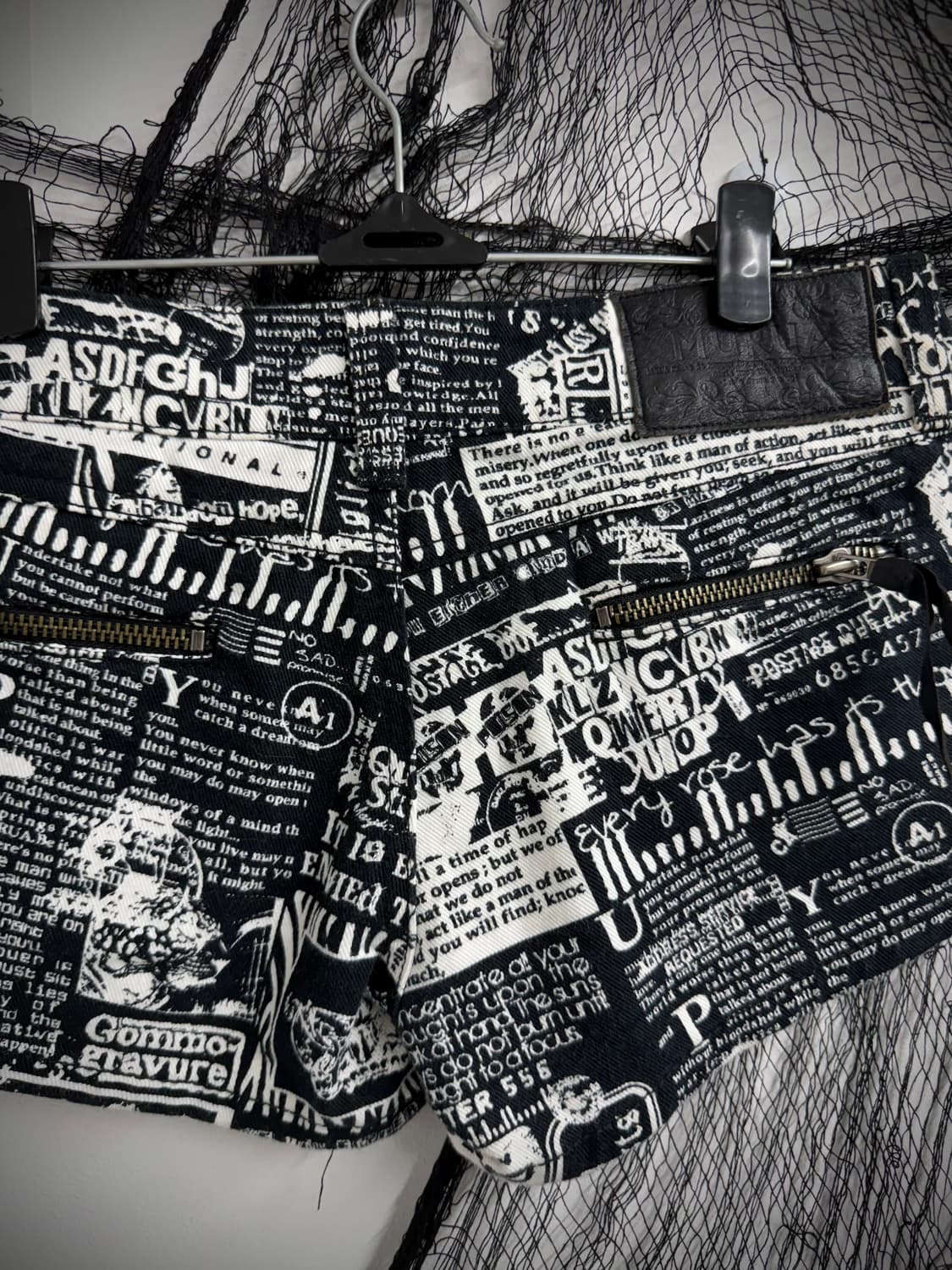 00s mood printing zipper shorts 상품이미지6