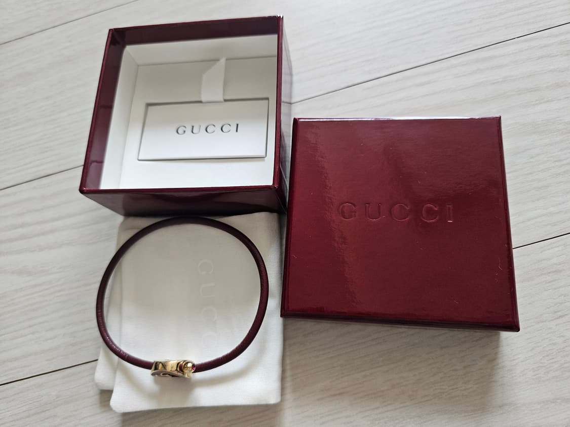 (정품) 구찌 에나멜 라운드 인터로킹 G 팔찌 상품이미지8