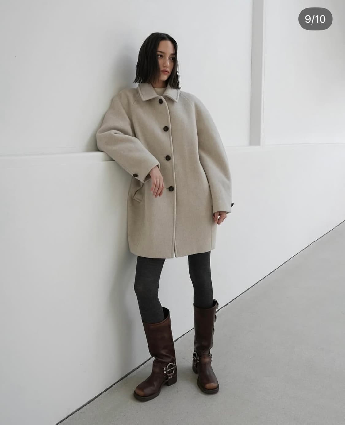 (새상품) 11am 일레븐에이엠 하프 코트 / 네이비 상품이미지8